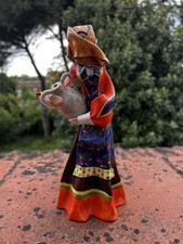 Ceramica Italiana Tipo Essevi mola Lenci Sarda Costume Orgosolo Sardegna 900