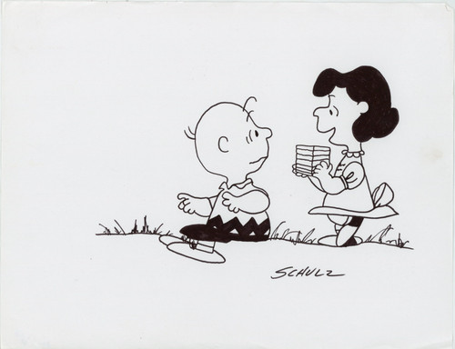 Charles schulz schizzo - m.,