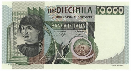10000 lire ritratto - d'uomo, a