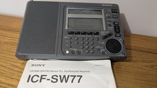 Sony ICF-SW77 ricevitore banda mondiale radio FM/SW/LW/MW/CW/SBB.***Ricondizionato**Funzionante*