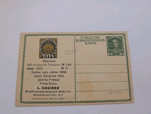 Austria intero postale 1914