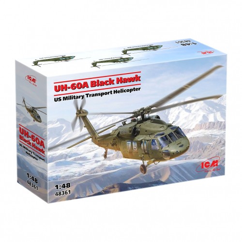 Icm 60a black - uh-60a, 1:48