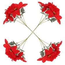  4 Pcs Stelle Di Natale Finte