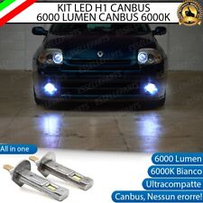 KIT LED H1  FENDINEBBIA RENAULT CLIO MK2 PRE-RESTYLIG 6000K BIANCO 6000 LUMEN