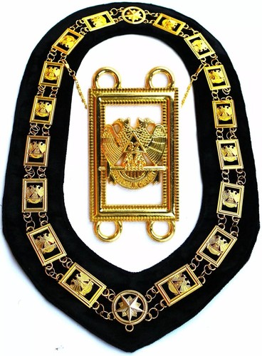 Regalia massonica gradi ala - massonica, 32