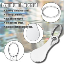 1 Chiave Carrello Spesa Universale acciaio portachiavi Gettone Carrello spesa