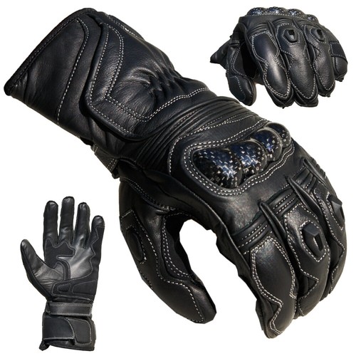 Guanti moto racing pelle - guanti,