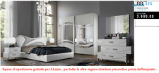 CAMERA LETTO COMPLETA OFFERTA PROMO ARMADIO/COMO'/COMODINI/LETTO CONTENITORE 525