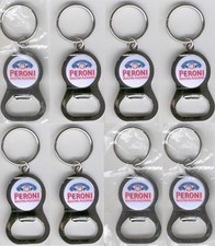 PERONI NASTRO AZZURRO 8 CHIAVI BIRRA APRIBOTTIGLIE METALLO con PORTACHIAVI NUOVO