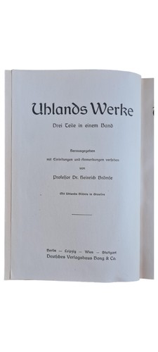 Ludwig uhland libro poesie - libro,
