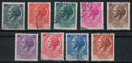 Italia 1953 siracusana us - siracusana, 9v