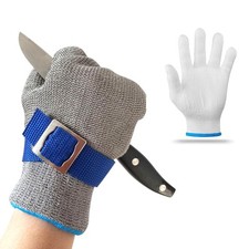 Guanti Antitaglio Cucina, Guanti Da Lavoro Antitaglio Livello 9, Filo Di Acciaio