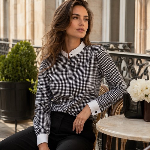 Camicia donna nera pontei - camicia,