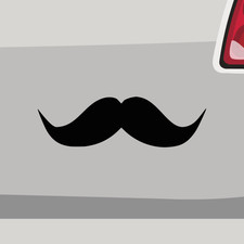 Adesivo baffi baffi divertente barba sticker adesivo auto bicicletta laptop decalcomania