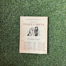 CARENA Felice - 1930 - Milano - Ulrico Hoepli- arte catalogo