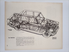 Clipping Ritaglio Illustrazione 1964 FORD CORTINA Spaccato