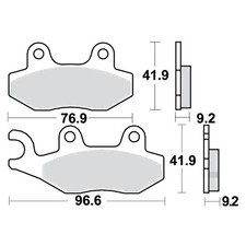 Bremsbeläge Vorderrad für