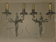  Coppia Appliques a 2 luci  in ottone - vintage 