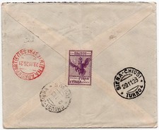 ERINNOFILO "FASCISMO FORZA D'ITALIA"  - ESPRESSO DA ROMA PER MONTEPULCIANO 1926