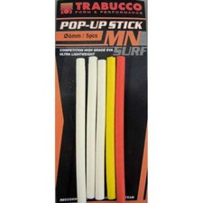 TRABUCCO POP-UP STICKS PESCA SURFCASTING 3 MISURE CF DA 5 STICK 10 CM 3 COLORI