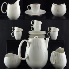 VINTAGE SERVIZIO DA CAFFÈ ROSENTHAL THOMAS PREZIOSA PORCELLANA PROFILO ORO