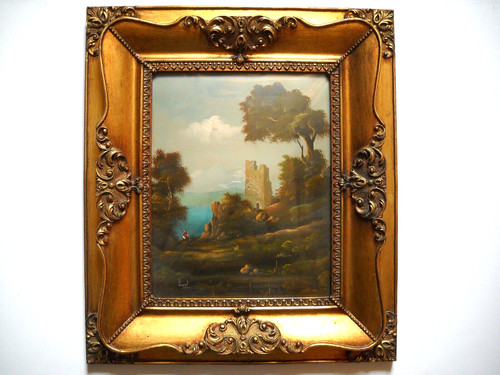 Quadro epoca dipinto olio - quadro,