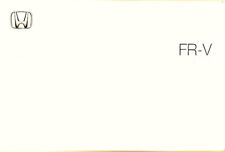 HONDA FR-V Manuale Uso e