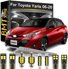 10pzKit di Luci LED per Interni per TOYOTA Yaris Mk2 Mk3 2006-2020 6000K Bianco