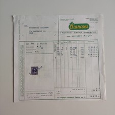 1969 Bianconi S.P.A. Pastificio Oleificio Mangimificio Fattura Bastardo C01726