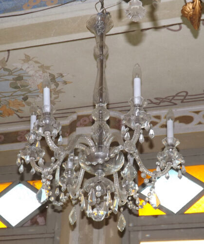 Lampadario lavorato epoca 900 - lampadario,