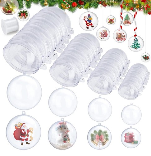 Palline natale trasparenti - natale,