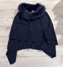 Mantella stola scialle Blu