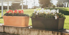 Vasca Cassetta Fioriera Liscia 100x47x h 38 cm 110Lt in Resina VASO NO PLASTICA 