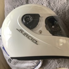 Ottimo casco moto integrale SHARK con visiera uso minimo bianco M