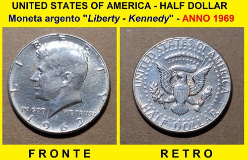Moneta argento half dollar - argento,