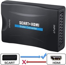 CONVERTITORE DA SCART A HDMI ADATTATORE VIDEO AUDIO STEREO TV 1080P FULL HD