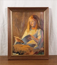 Ragazza che legge, ritratto ad