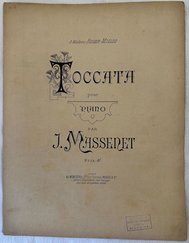 Toccata pour piano - piano, jules