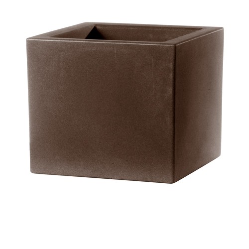 Vaso quadrato colore bronzo - quadrato,
