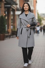 Donna Cappotto di Lana Giacca