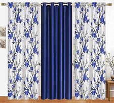 Blu - Set di 3 tende per porte