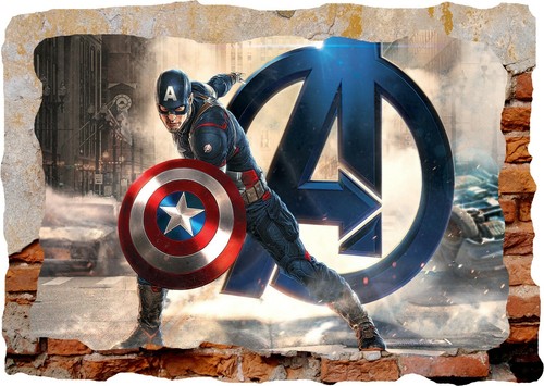 Poster adesivo murale - , marvel