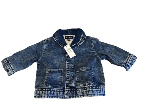 Giacca jeans blu con bottoni