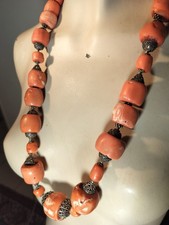 Collana corallo Bamboo antica