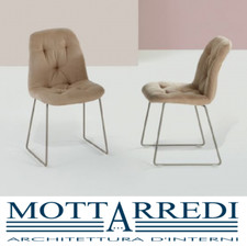 Sedia slitta imbottita e - a,