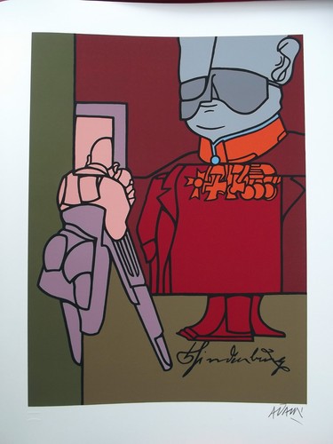 Valerio adami serigrafia a - valerio,