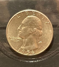 Moneta USA 1956-Washington Moneta da quarto di dollaro in argento (VC87)