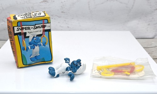 Vintage super puffo figurina - super,