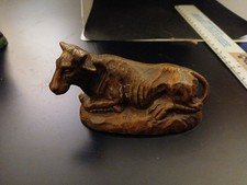 personaggio presepe vintage - made in Italy bue in LEGNO