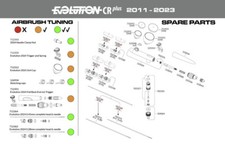 Ricambi accessori aerografo EVOLUTION CRP H & S - SCEGLI IL RICAMBIO